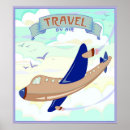 Search for plane in clouds posters Whimsical