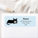 Search for pet rescue return address labels Kitten