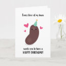 Search for bean birthday cards Pun