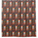 Search for orange and teal shower curtains Floral