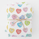 Search for conversation hearts wrapping paper Candy