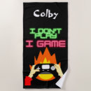 Search for gamer beach towels Video