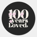 Recherche de centenaire autocollants Célébration