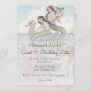 Recherche de mermaid 16ans anniversaire invitations Pour elle