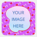 Recherche de rétro valentine autocollants Moderne
