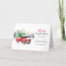 Search for lumberjack christmas cards Red truck