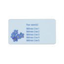 Search for forget me not return address labels Blue