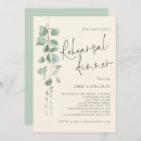 Search for eucalyptus rehearsal dinner invitations Sage green