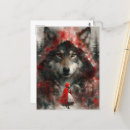 Recherche de rouge loup cartes postales Imaginaire