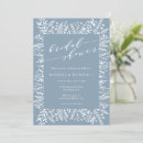 Search for simple shower wedding invitations Dusty blue
