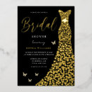 Search for black and gold bridal shower invitations Foil