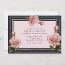 Search for pink gold navy invitations Chic