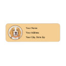 Search for beagle return address labels Puppy
