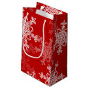 Search for red and white snowflakes gift bags Festive