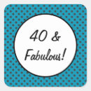 Search for 40 and fabulous stickers Black
