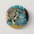 Recherche de tigre badges Blanc