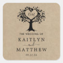 Search for rustic tree wedding stickers Woodland