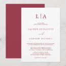 Search for wine wedding invitations Red