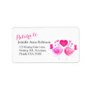 Search for lovebird return address labels Pink