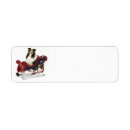Search for christmas dog return address labels Sleigh
