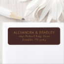 Search for maroon return address labels Minimalist