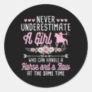 Search for horse and girl stickers Cowboy