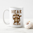 Search for hear no evil monkeys mugs Funny