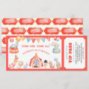 Search for carnival ticket birthday invitations Cute
