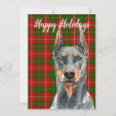 Recherche de doberman pinscher christmas vœux cartes Rouge