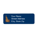 Search for burlap return address labels Tan