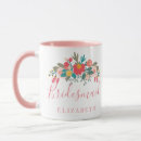 Search for bridesmaid floral mugs Bridal
