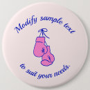Search for boxing glove buttons Breast cancer awareness