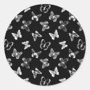 Search for intricate patterns stickers Black and white