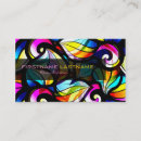 Search for stained glass business cards Colourful