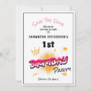 Search for kids birthday save the dates Pink