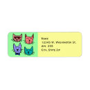 Search for cartoon face return address labels Animal