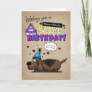 Recherche de basset hound anniversaire cartes Humour