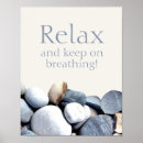 Search for breathe relax posters Typography