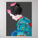Recherche de peintures geisha posters Kimono