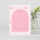 Search for pink toile invitations Elegant