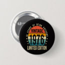 Search for 50th birthday buttons Vintage 1976