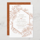 Search for terra cotta wedding invitations Typography