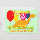 Recherche de historiques invitations Dinosaure