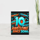 Search for 10 year old birthday cards 10th