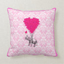 Search for pink elephants pillows For her