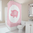 Search for cute pig shower curtains Country
