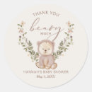 Search for baby shower teddy stickers Thank you beary much