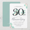 Search for 30th anniversary invitations Botanical