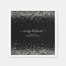 Search for silver and black napkins Merry christmas