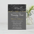 Search for marble 21st birthday invitations Black